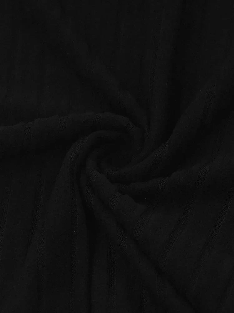 Elegant Solid Bodycon Dress for Women with Long Sleeves and Turtleneck, Perfect for Autumn and Winter Party, Club, and Evening Events