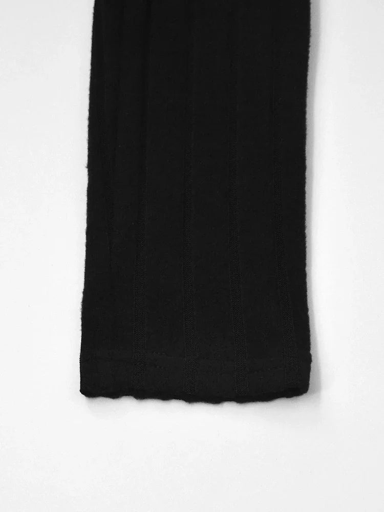 Elegant Solid Bodycon Dress for Women with Long Sleeves and Turtleneck, Perfect for Autumn and Winter Party, Club, and Evening Events