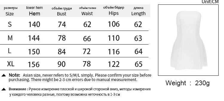 Elegant Strapless A-Line Summer Dress for Women with Sleeveless Off Shoulder Bodycon Fit Perfect for Club and Party Occasions