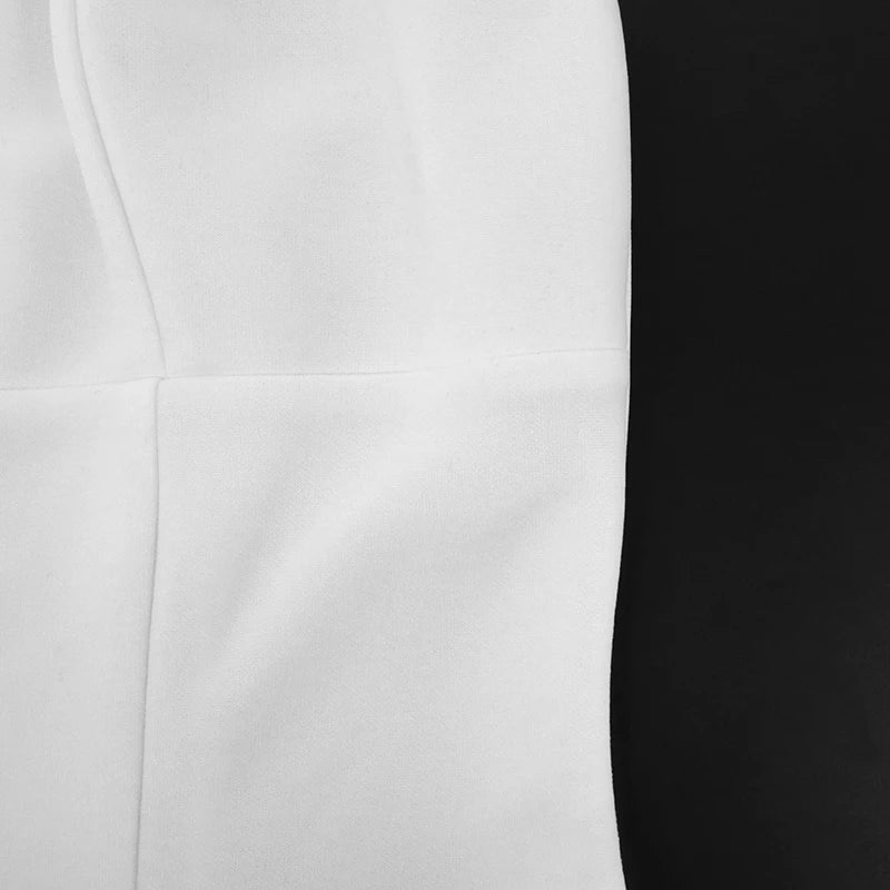 Elegant Strapless A-Line Summer Dress for Women with Sleeveless Off Shoulder Bodycon Fit Perfect for Club and Party Occasions