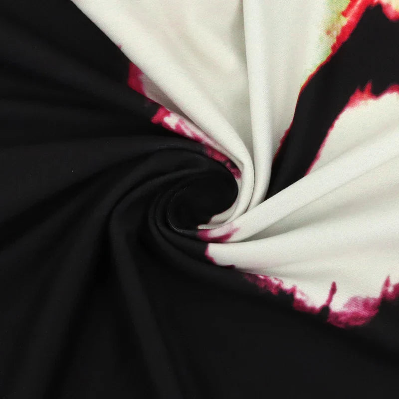 Black Sleeveless O-Neck Hollow Out Dress for Women Summer Casual Elegant Slim Fit Fashion Print Clubwear