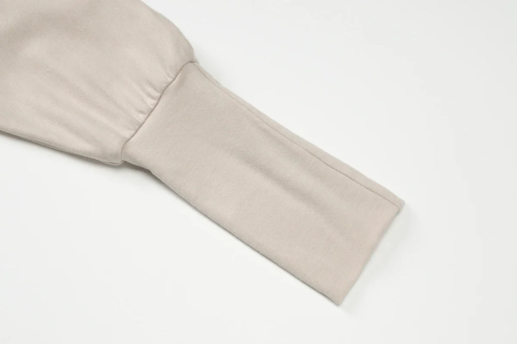 Dulzura Off Shoulder Long Sleeve Ruched Patchwork Mini Dress for Women Elegant Casual Party Clubwear for Spring and Summer