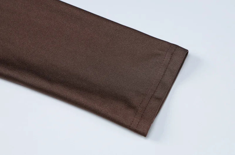 Elegant Long Sleeve Red Bodycon Dress for Party and Streetwear with Spring and Autumn Style