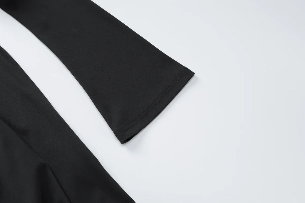 Dulzura Off Shoulder Long Sleeve Slim Mini Dress for Women Elegant Sexy Party Prom Clubwear Spring Fashion