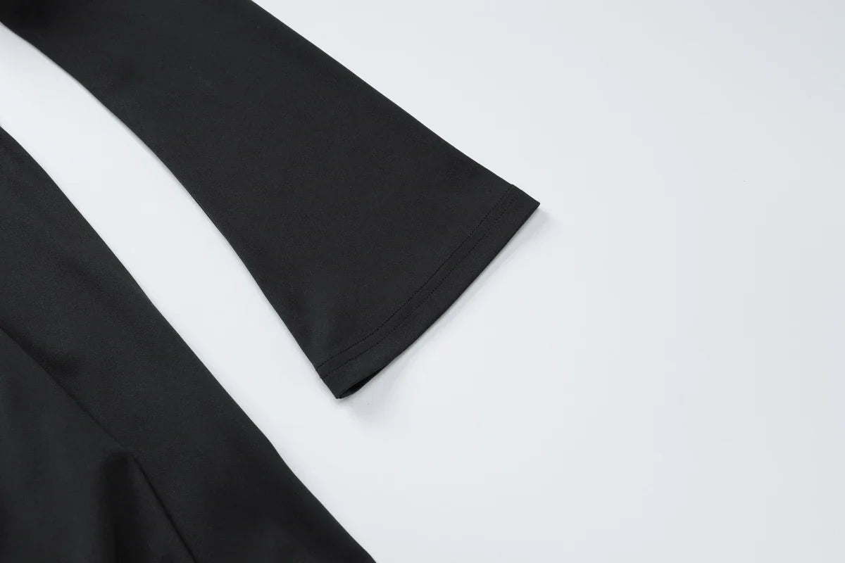 Dulzura Off Shoulder Long Sleeve Slim Mini Dress for Women Elegant Sexy Party Prom Clubwear Spring Fashion