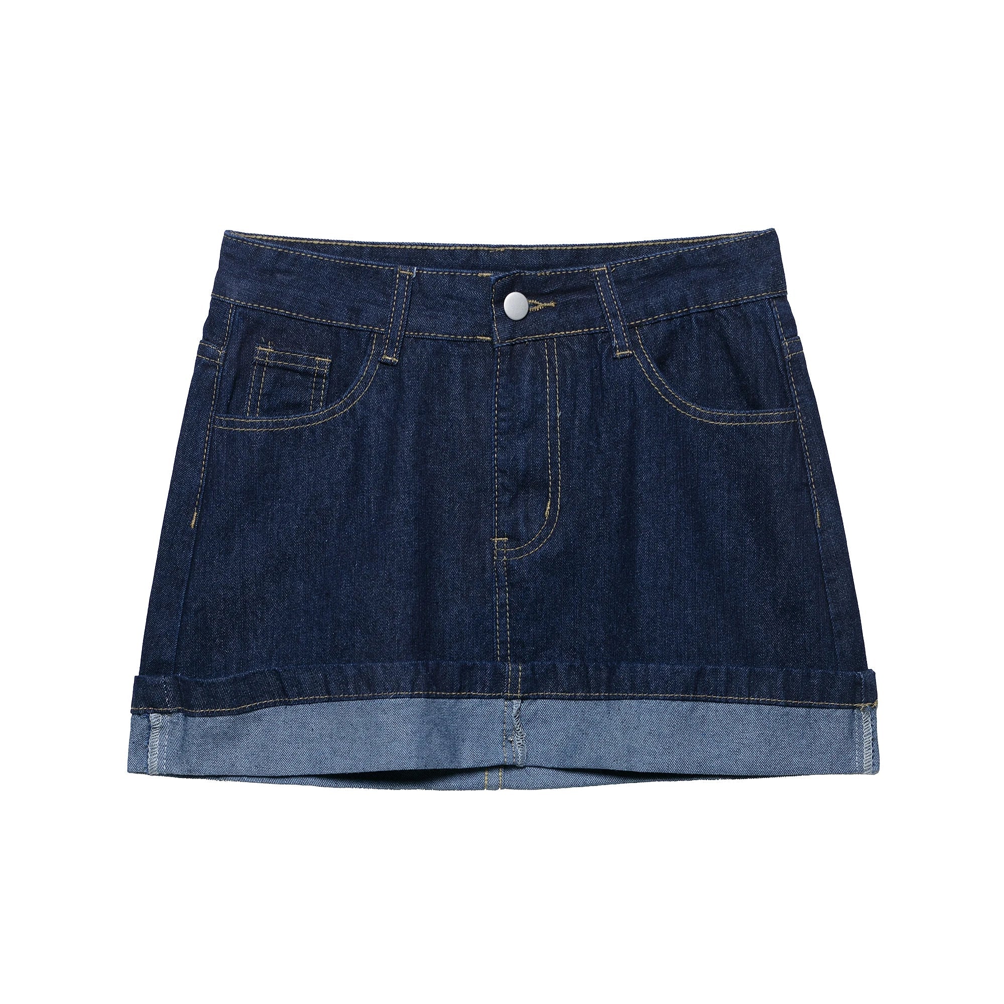 Women's Y2K Denim Two-Piece Set Long Sleeve Jacket with Front Zipper Mini Skirt Casual Chic Skirt Outfit