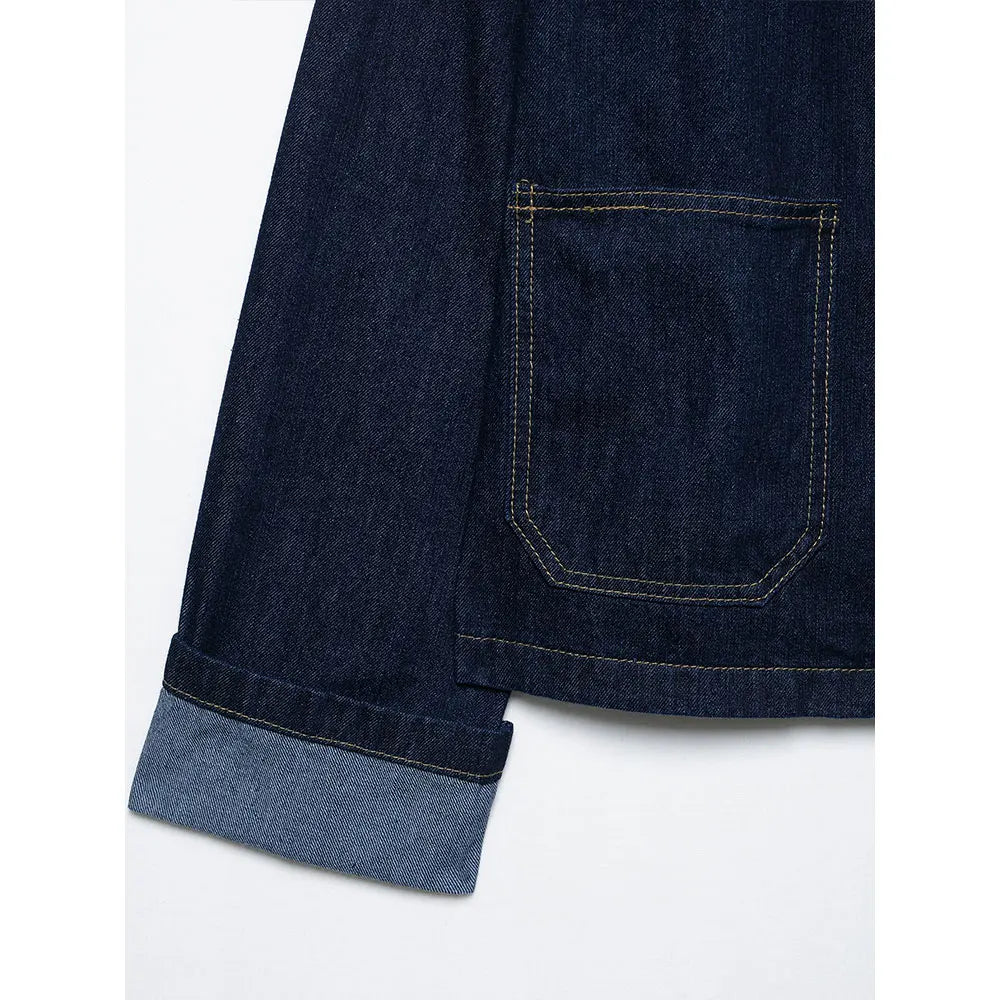 Women's Y2K Denim Two-Piece Set Long Sleeve Jacket with Front Zipper Mini Skirt Casual Chic Skirt Outfit