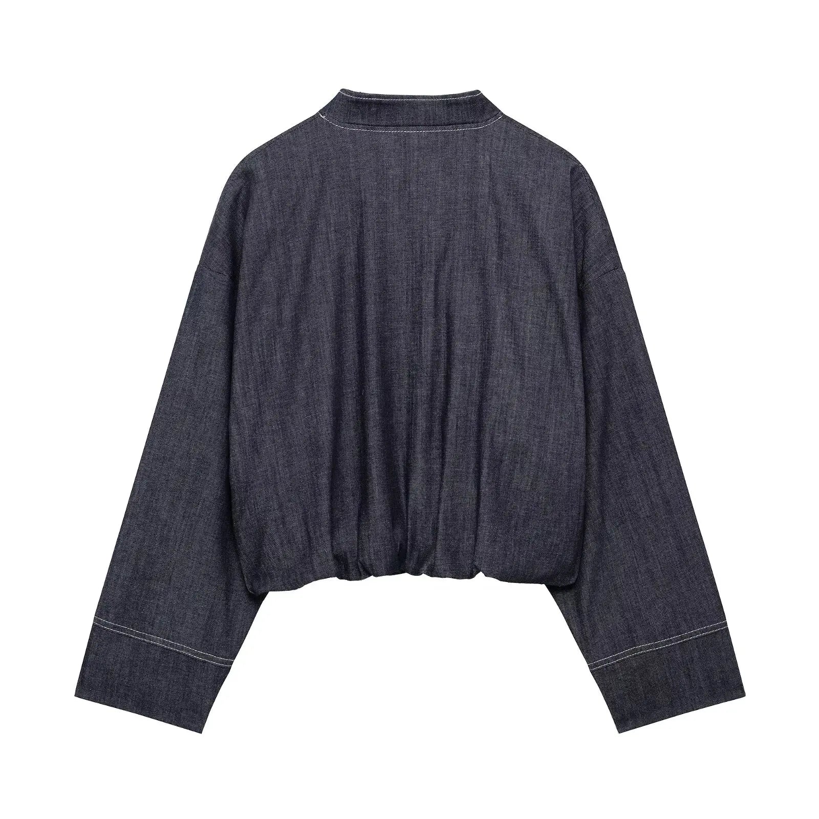 Women's Two-Piece Denim Set Featuring Pleated Jacket and Side Zipper Skirt Shorts Chic Casual Outfit for Stylish Ladies