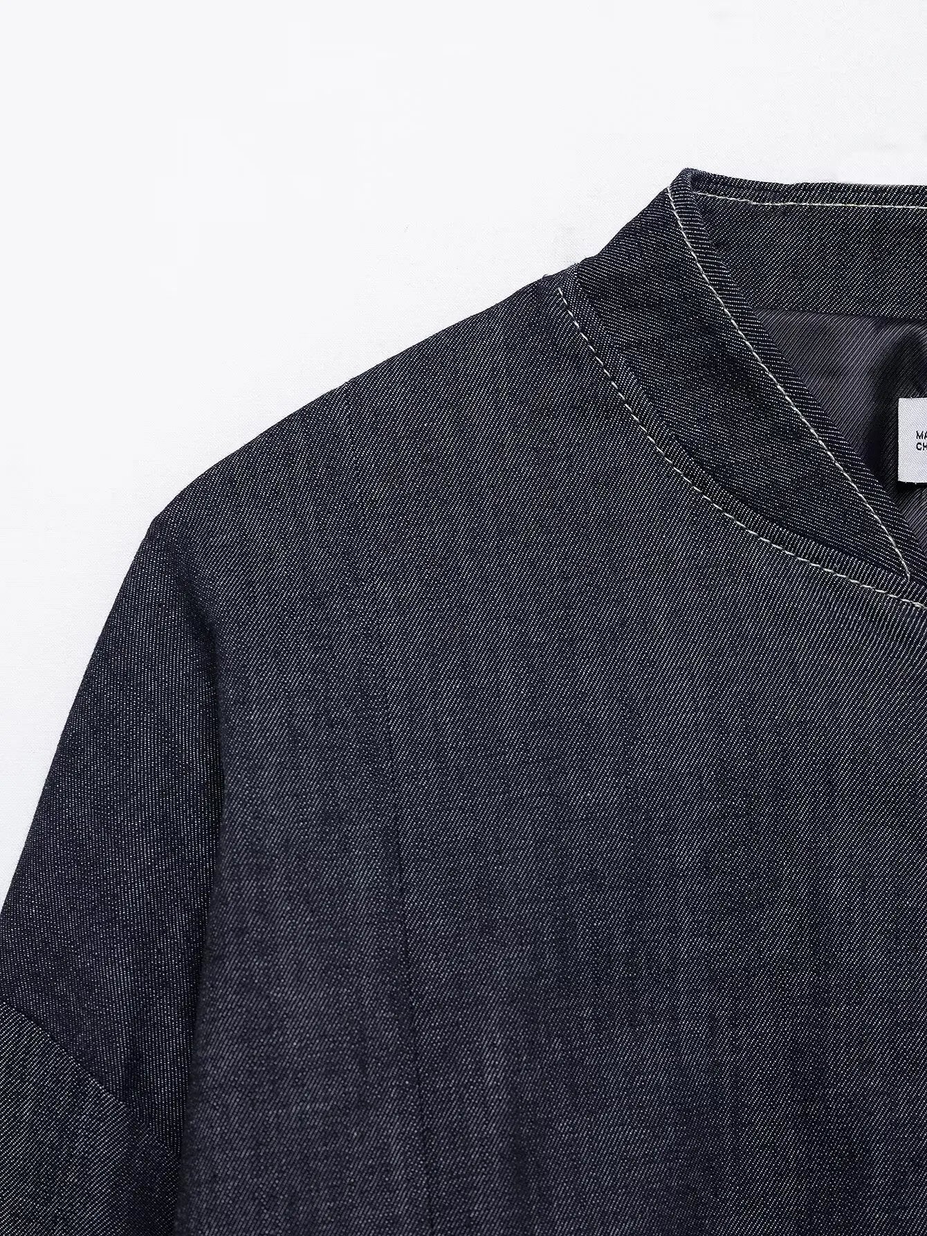 Women's Two-Piece Denim Set Featuring Pleated Jacket and Side Zipper Skirt Shorts Chic Casual Outfit for Stylish Ladies