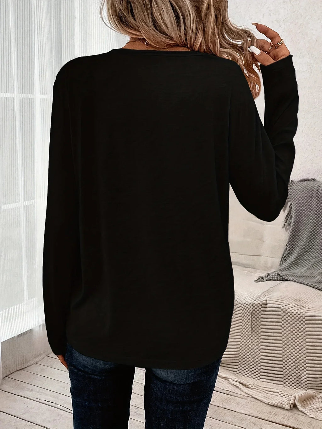 Paris Women's Summer Print Oversized Loose Fit Casual Round Neck Long Sleeve T-Shirt Top Fashion Streetwear Oversized O-Neck Tee