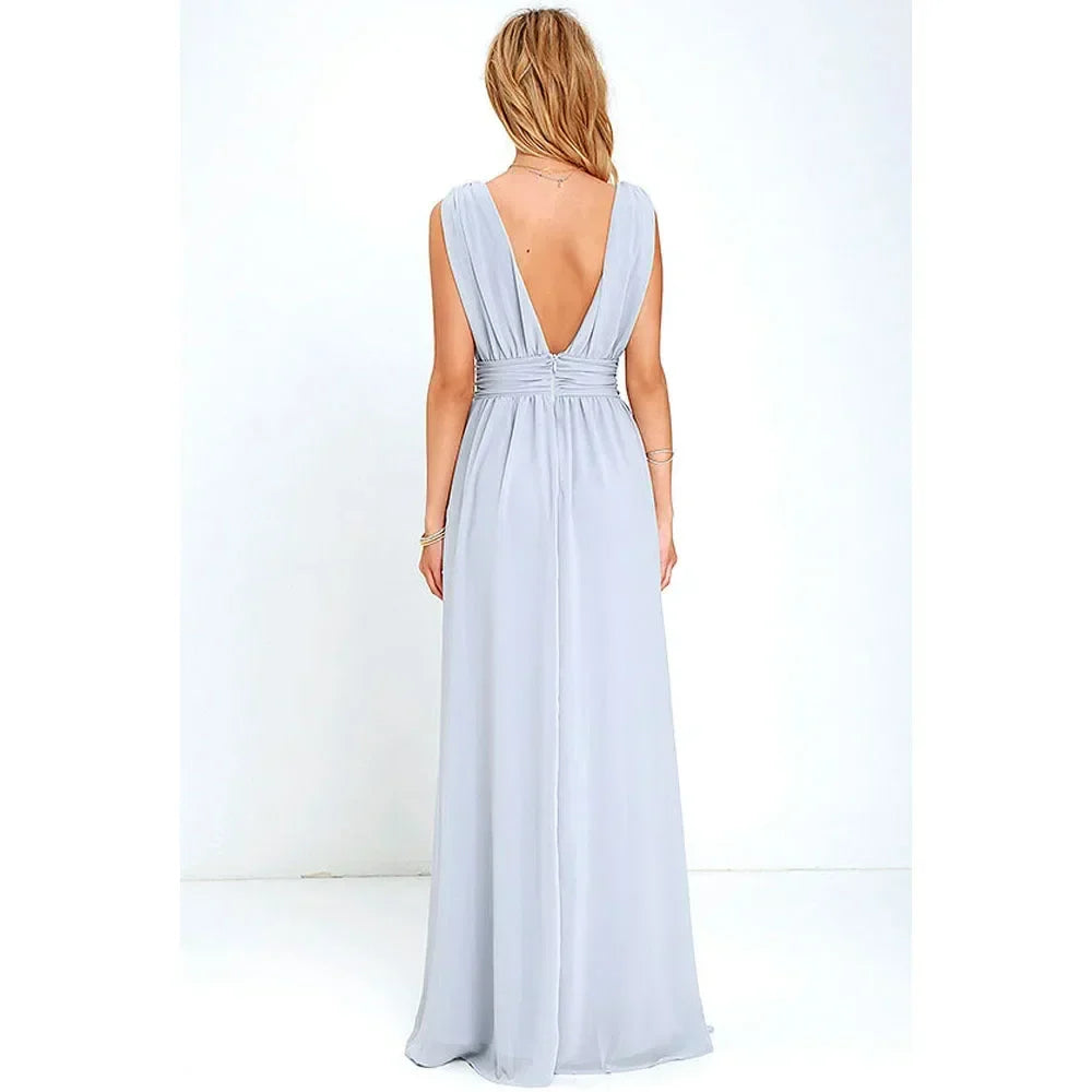 Elegant Backless Maxi Dress for Women with Mesh Long Bodycon Fit in Vibrant Red Perfect for Christmas Parties and Evening Events