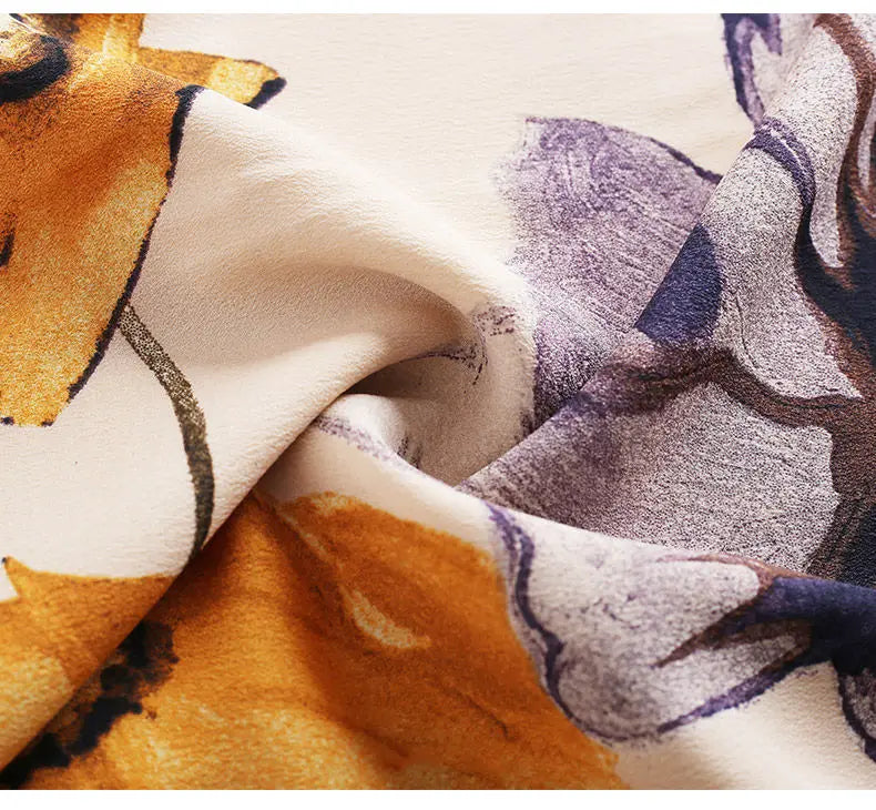 Retro Elegant Two Piece Dress Set for Women T-Shirt Top with A-Line Floral Skirt Office Lady Summer Outfit