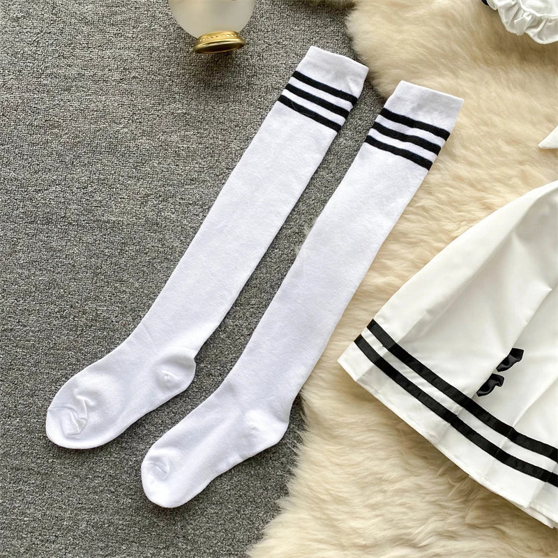 White Sailor Collar Strap Short JK Uniform Set with Pleated Skirt Sweet and Sexy Cosplay Lingerie Matching Outfit for Girls