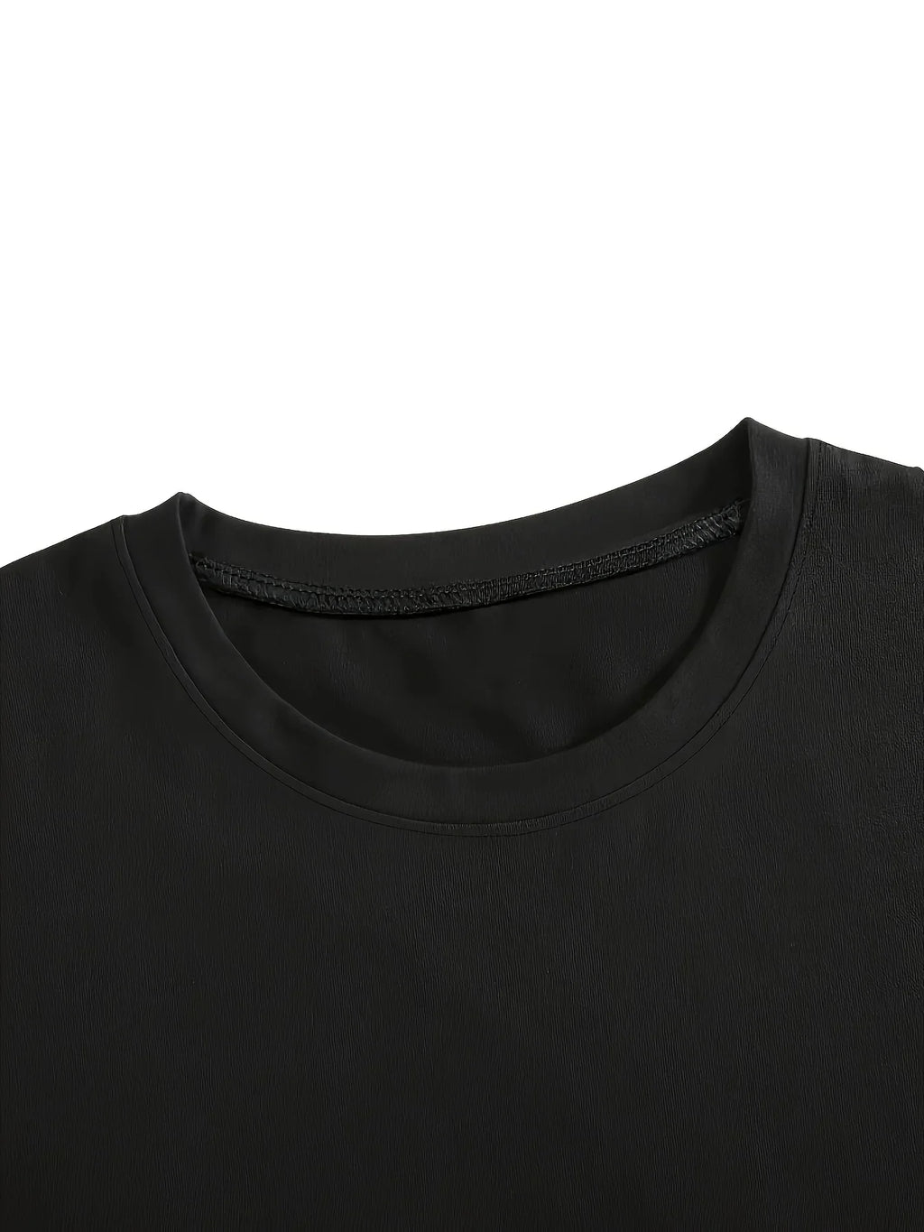 Women's Gesture Print Crew Neck T-Shirt Soft Comfortable Casual Short Sleeve Top for Spring and Summer