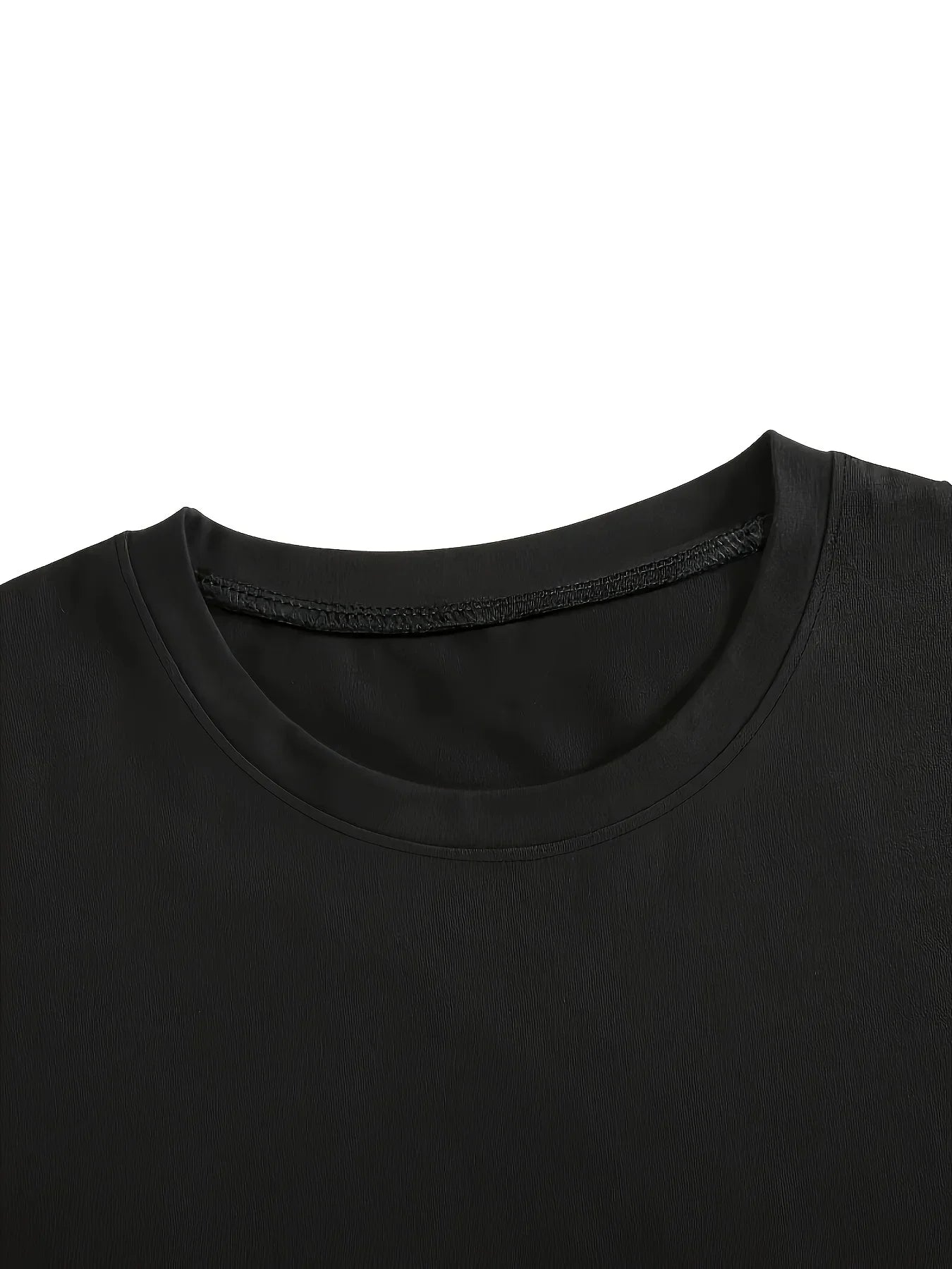 Women's Gesture Print Crew Neck T-Shirt Soft Comfortable Casual Short Sleeve Top for Spring and Summer