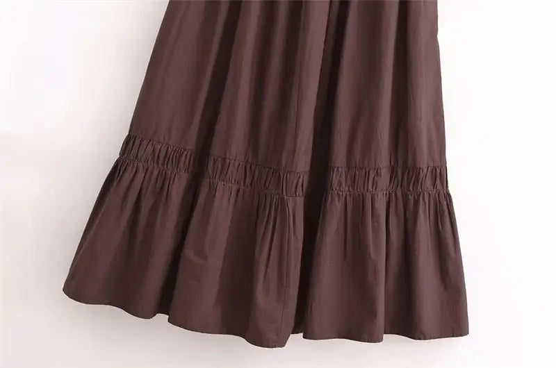 Chic Summer Women's Tube Top Dress with Hanging Neck for Holiday and Party Occasions Long Flowing Day Dress