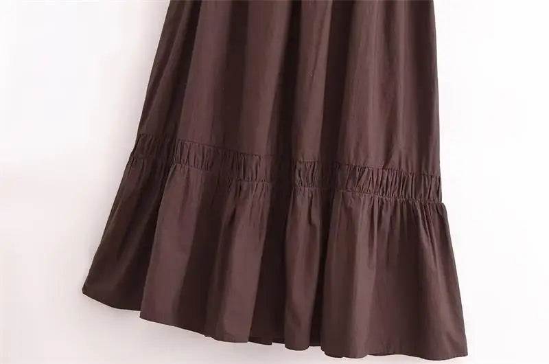 Chic Summer Women's Tube Top Dress with Hanging Neck for Holiday and Party Occasions Long Flowing Day Dress