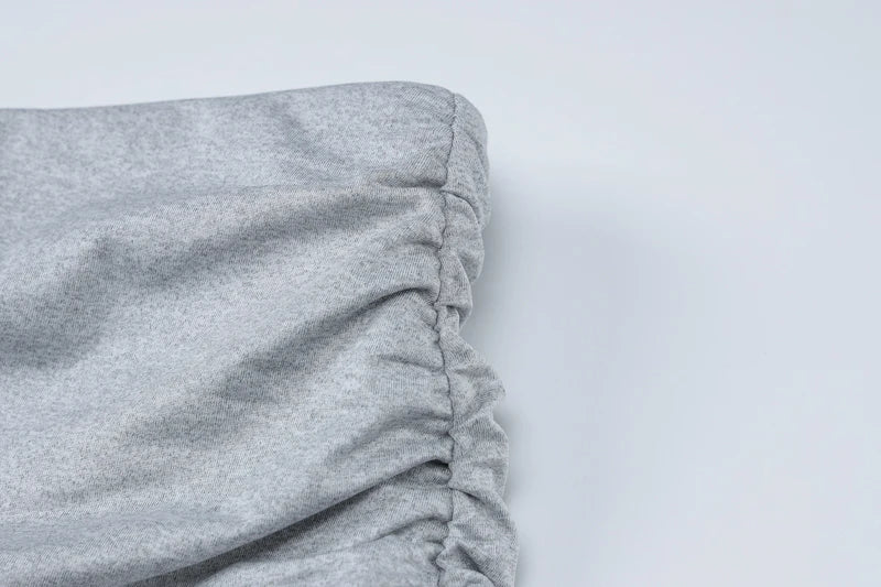 Sexy Draped Two Piece Co Ord Set Women Slim Crop Tank Top and Maxi Skirt Summer Festival Party Outfit