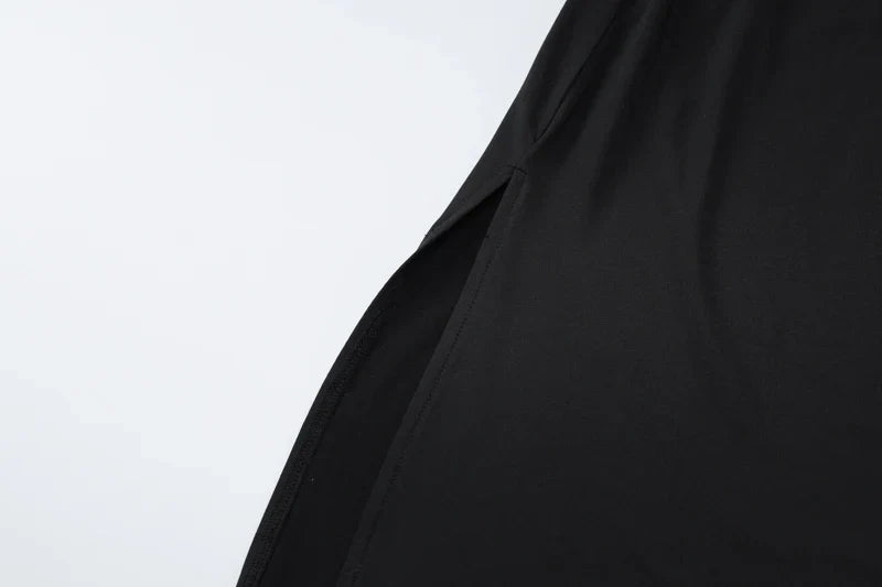 Black Strapless Long Sleeve Sexy Bodycon Maxi Dress for Elegant Evening Parties and Festivals