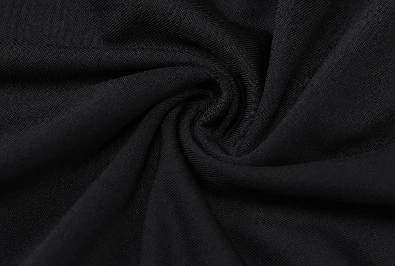 Black Strapless Long Sleeve Sexy Bodycon Maxi Dress for Elegant Evening Parties and Festivals