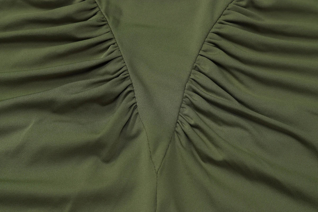 Elegant Long Sleeve Draped Bodycon Maxi Dress for Evening Parties and Festivals with Stylish Y2K Inspiration