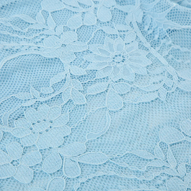 Solid Patchwork Lace Two Piece Dress Set Sleeveless Camisole Top with Low Waist Sheer Maxi Skirt Beach Style Holiday Outfit