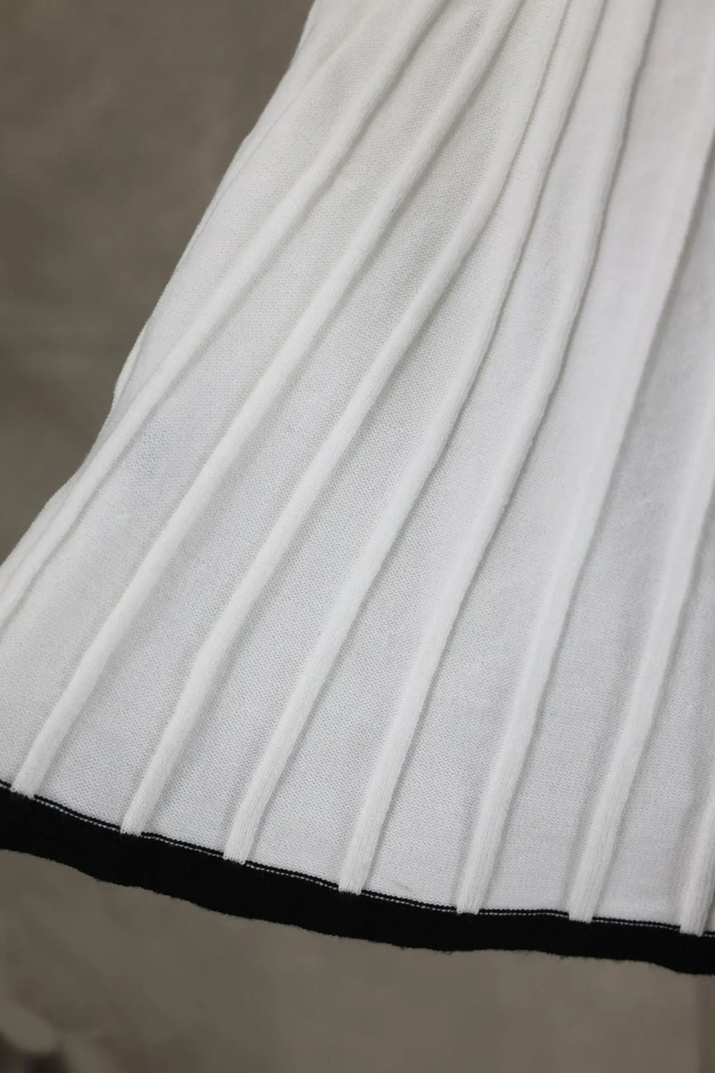 Summer Knit Patchwork Two Piece Set for Women Slim Fit Crop Top and Long A-line Pleated Skirt Matching Knitwear Outfit