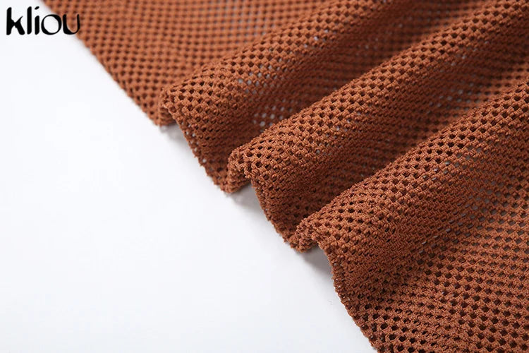 Summer Women Mid-Calf Two Piece Set Sexy Chain Camisole and Hip Skirt Grid Pattern Party Outfit