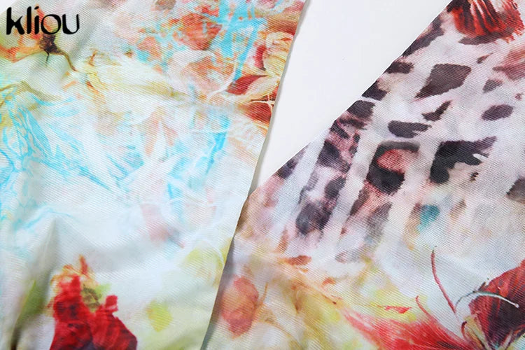 Aesthetic Printed Women Mini Dress with Sexy Halter Neck Deep V-Neck Ruffle Backless Design Bodycon Fit for Festival and Trendy Events