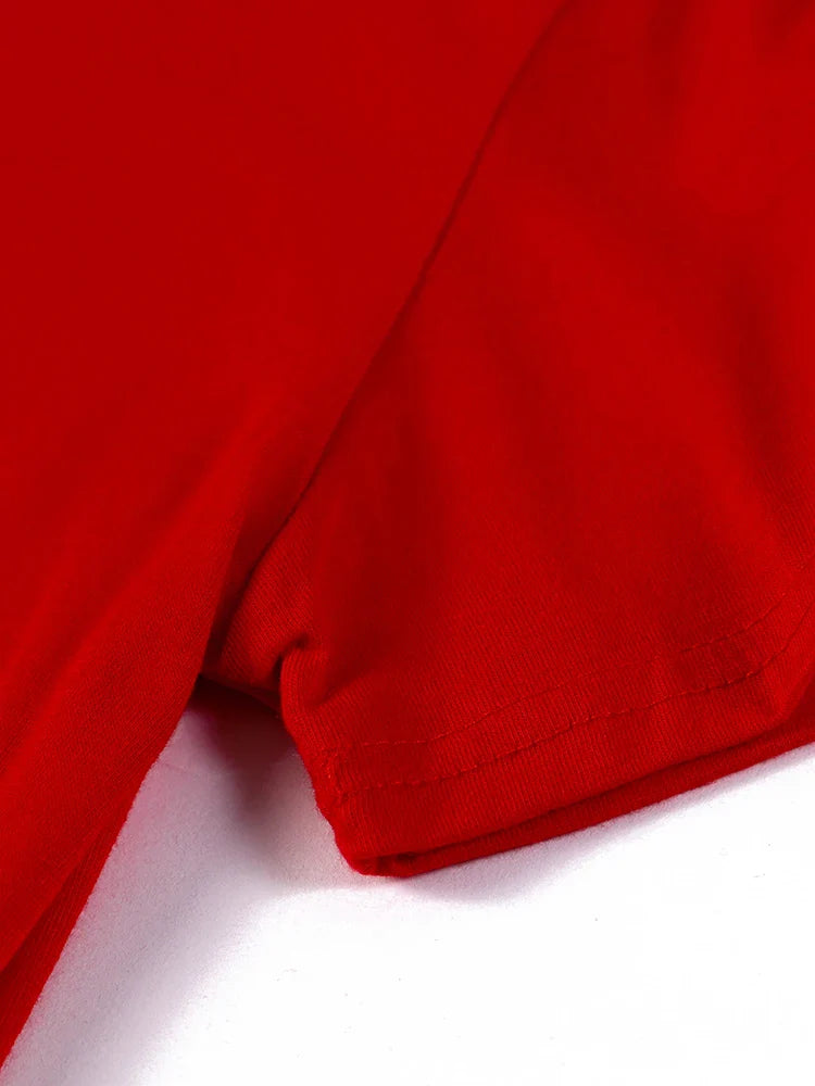 Boys Riding Bicycles Print T-Shirt for Women Casual Summer Hip Hop Breathable Short Sleeve Tee