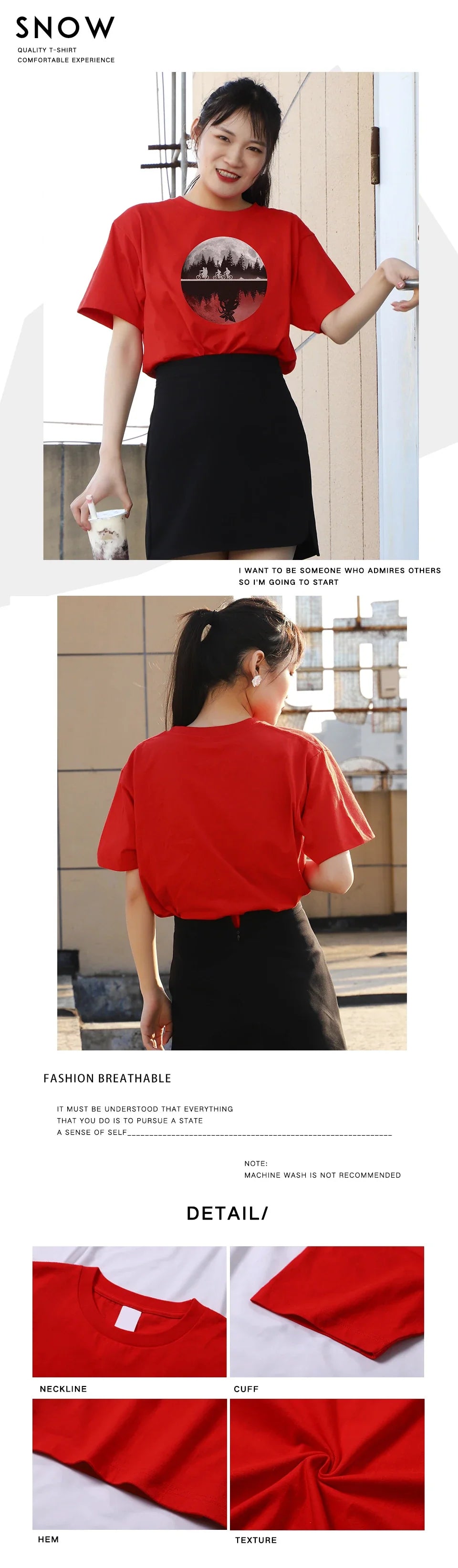 Boys Riding Bicycles Print T-Shirt for Women Casual Summer Hip Hop Breathable Short Sleeve Tee