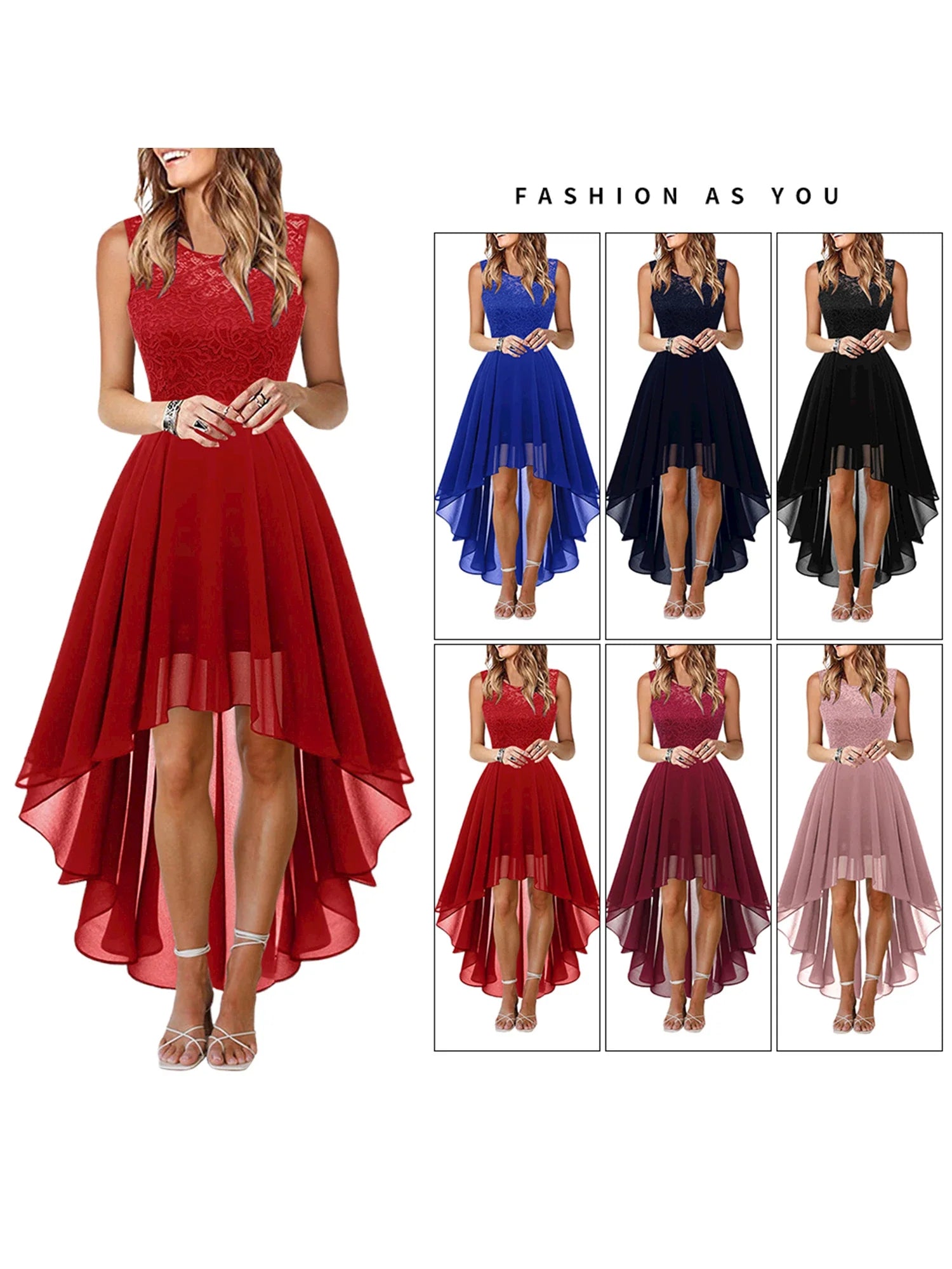 Elegant Vintage Women's Summer Dress with Lace Detailing, Sleeveless Fit and Flare Midi Sundress for Beach, Party, and Formal Occasions