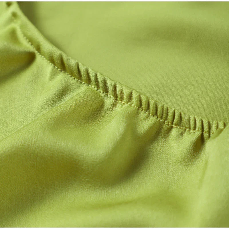 Elegant Satin Ribbon Party Dress for Women with Halter Neck and Backless Design, Sleeveless Solid Gown for Summer Events