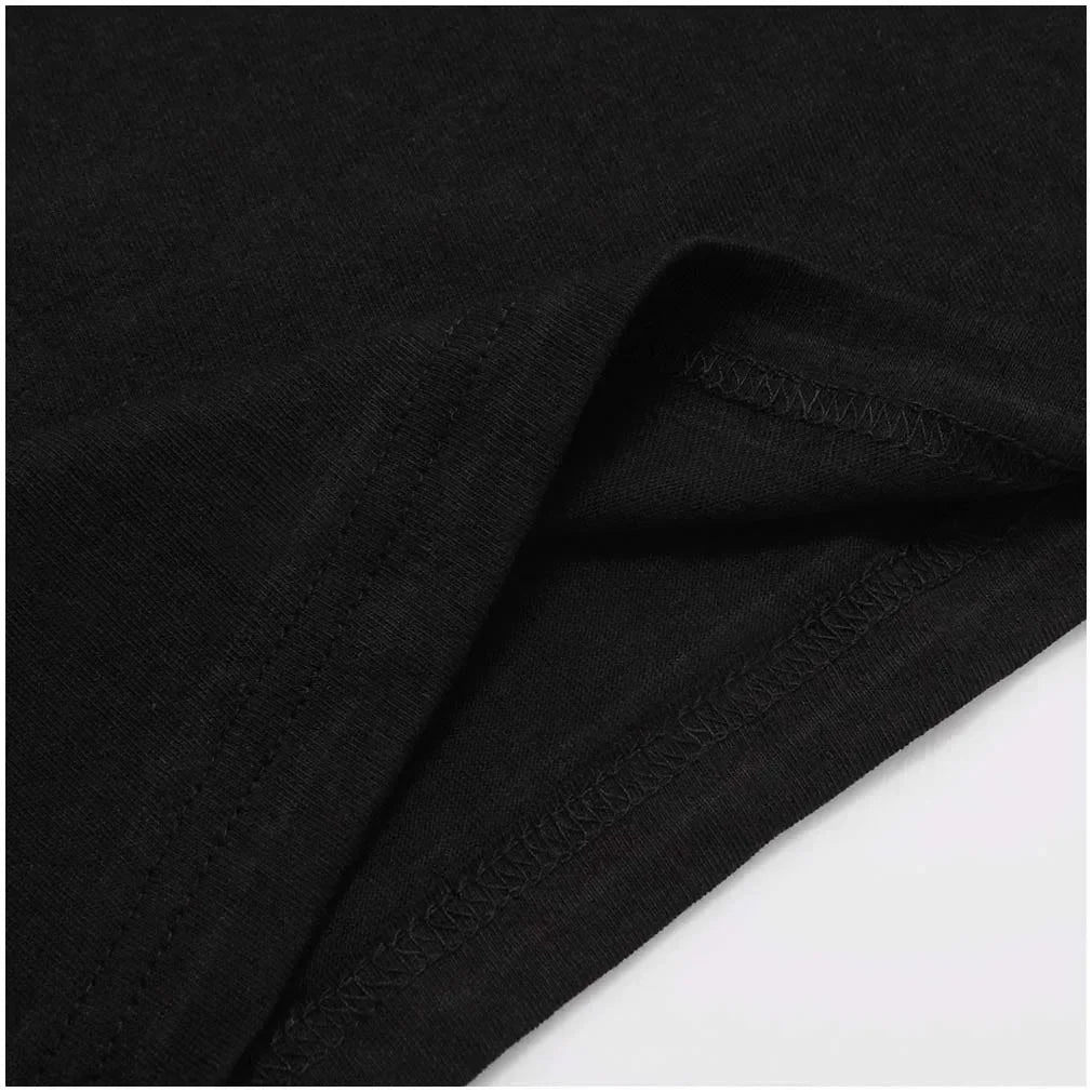 Unisex Cotton Appetite for Destruction Graphic T-Shirt Black Cool Hip Hop Streetwear Tee for Summer