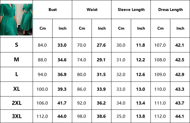 Elegant Pleated Office Dress for Women Notched Collar Half Sleeve Belted Mid Calf Professional African Business Robe