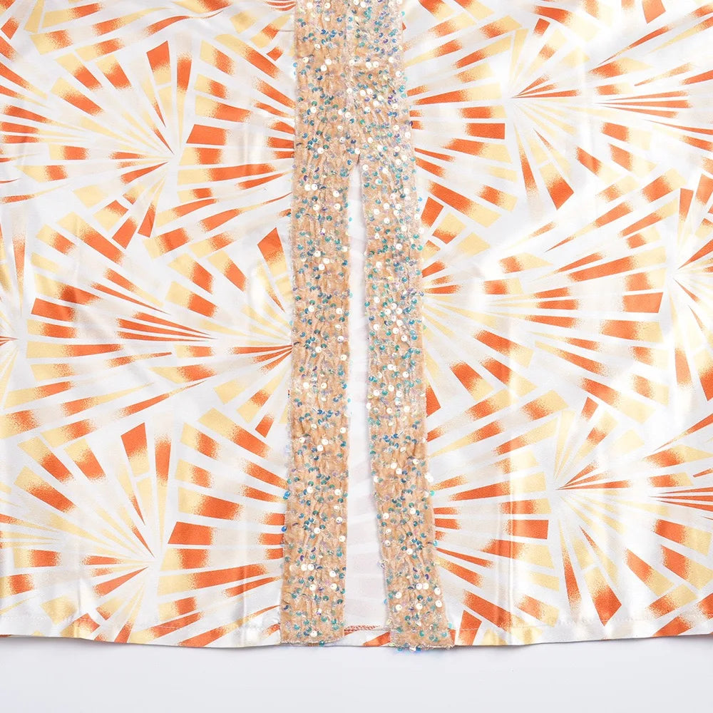 Elegant Muslim Party Dress Women Long V Neck Batwing Sleeve Sequined Loose Evening Gown for Birthdays and Special Occasions