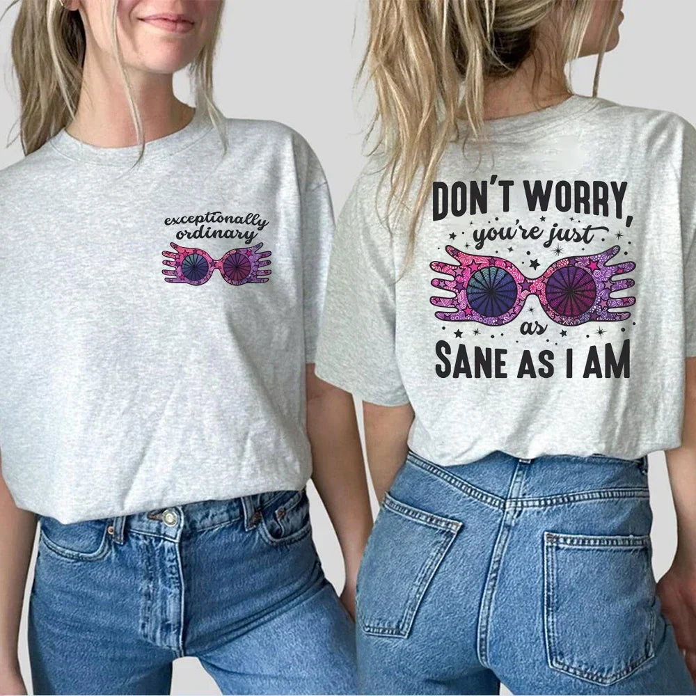 Net Gezond Als Ik Vintage Luna T-Shirt Unisex Streetwear Short Sleeve Wizard Graphic Tee Family Vacation Casual Top