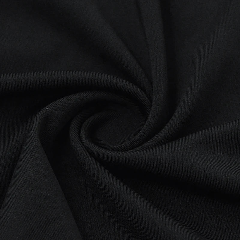 Elegant Black A-Line Mini Dress for Women Summer Short Sleeve Casual and Party Wear Slim Fit Fashionable Streetwear