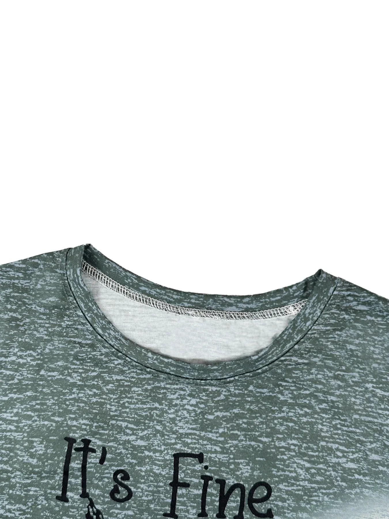 Women's Casual Cat Print Crew Neck Long Sleeve T-Shirt Soft Cotton Blend for Spring and Fall