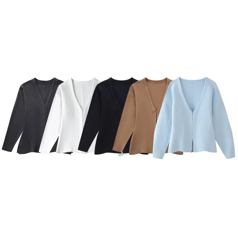 Women's Fashionable Knitted Slim Fit Jacket and Skirt Set Lightweight Casual Two-Piece Outfit for Spring and Summer