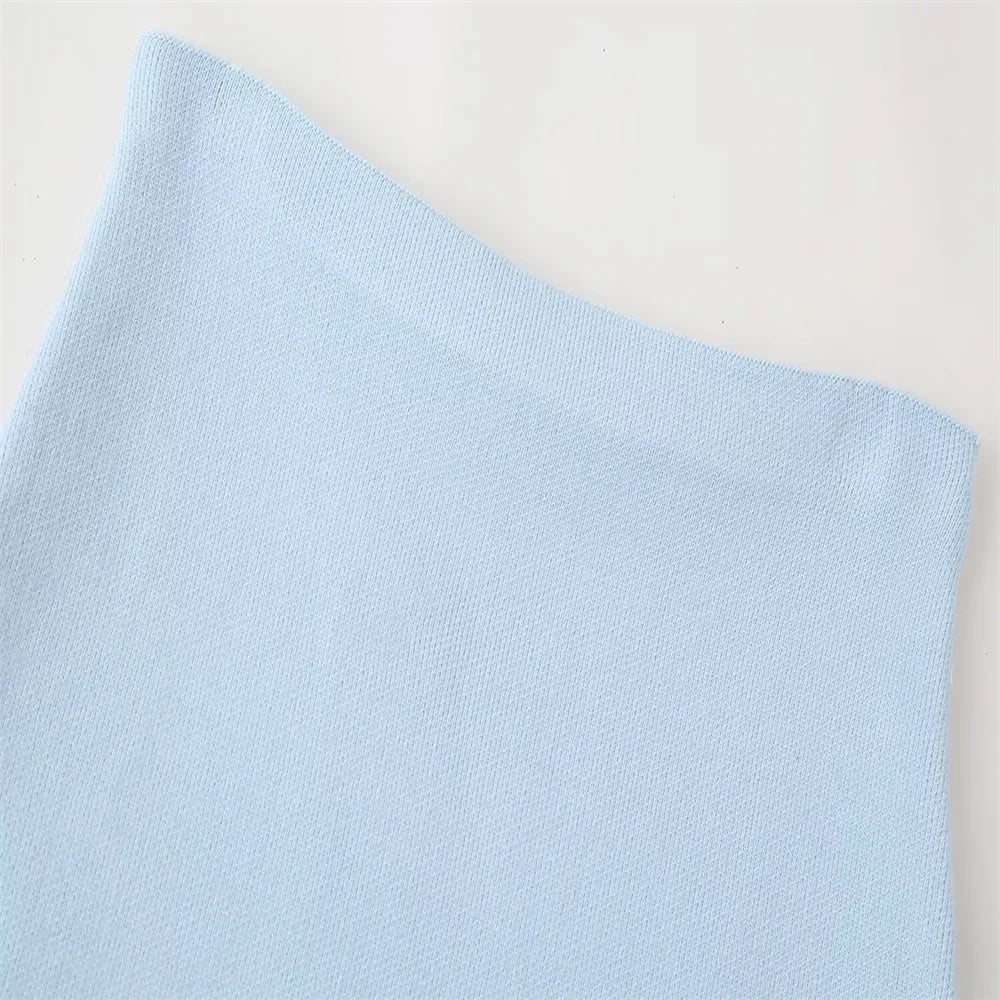 Women's Fashionable Knitted Slim Fit Jacket and Skirt Set Lightweight Casual Two-Piece Outfit for Spring and Summer