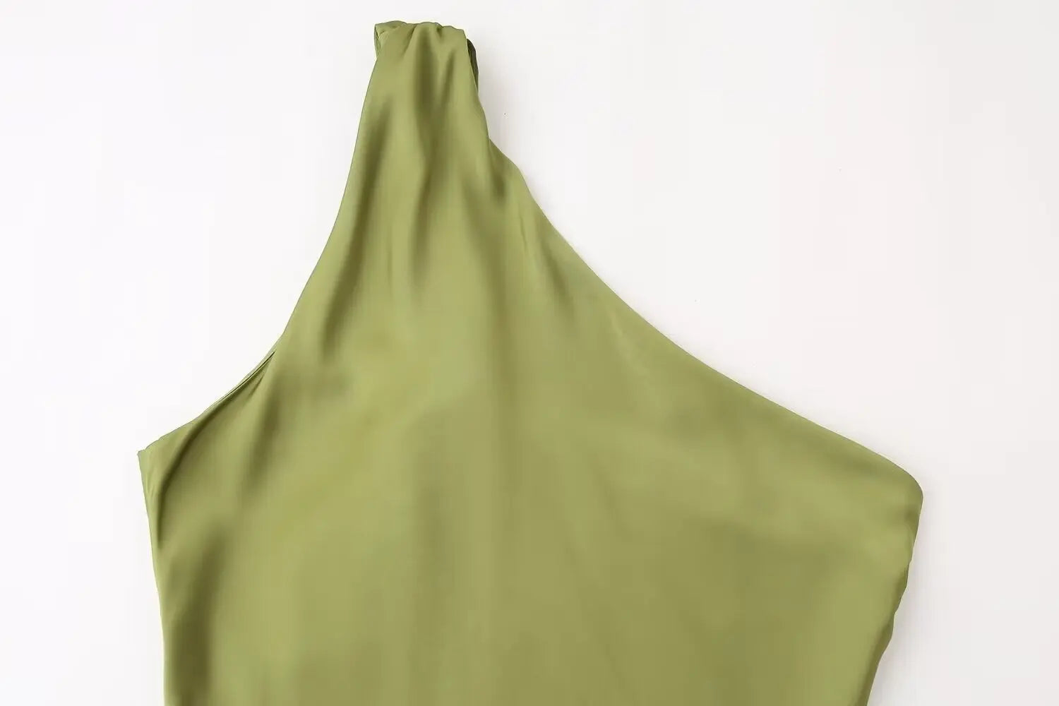 Asymmetrical Tie-Dye Gradient Satin Dress for Women Long Dress Street Style Fashion Summer Elegant Wear