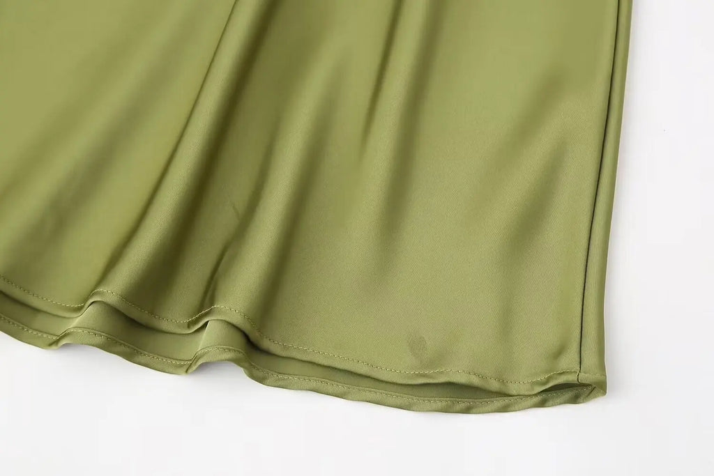 Asymmetrical Tie-Dye Gradient Satin Dress for Women Long Dress Street Style Fashion Summer Elegant Wear