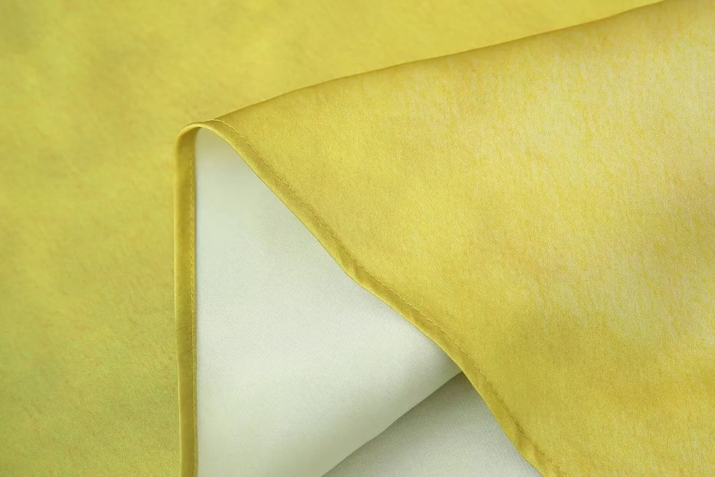 Asymmetrical Tie-Dye Gradient Satin Dress for Women Long Dress Street Style Fashion Summer Elegant Wear