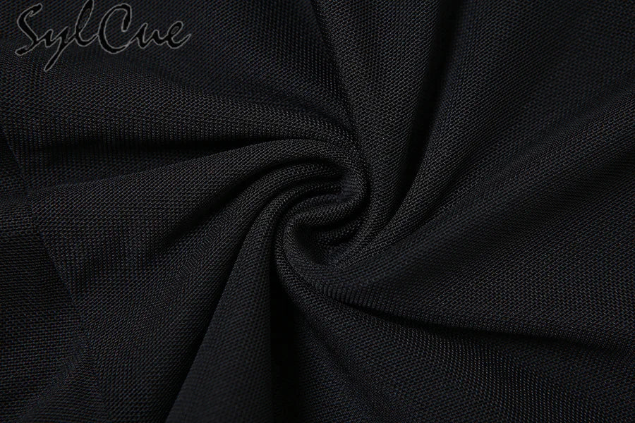 Elegant Women's Short Neck Ruffled Tassel Dress with Sweet Gentle Sexy Mature Charm for Party and Special Occasions