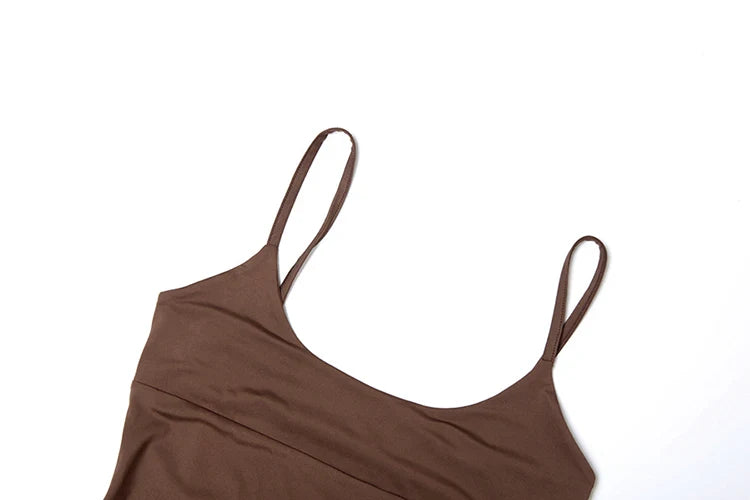 Elegant Backless Sundress with Fake Diamond Stickers and Floral Details for Sexy Summer Wear