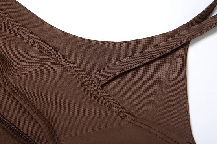 Elegant Backless Sundress with Fake Diamond Stickers and Floral Details for Sexy Summer Wear