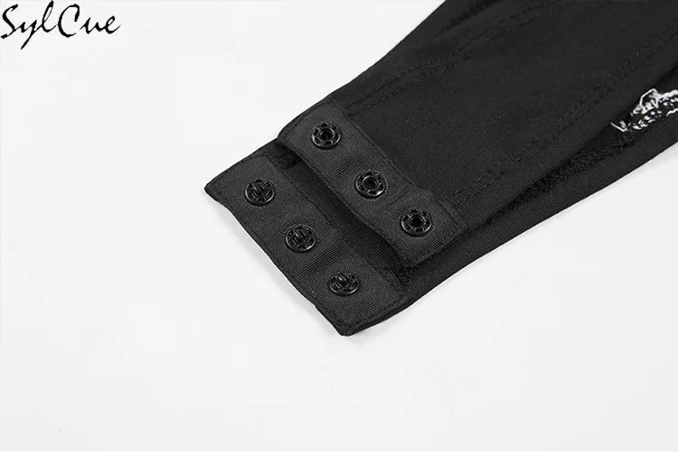 Mesh Colorblock Half Turtleneck Letter Print Long Sleeve Topstitching Bottoming Shirt for Women