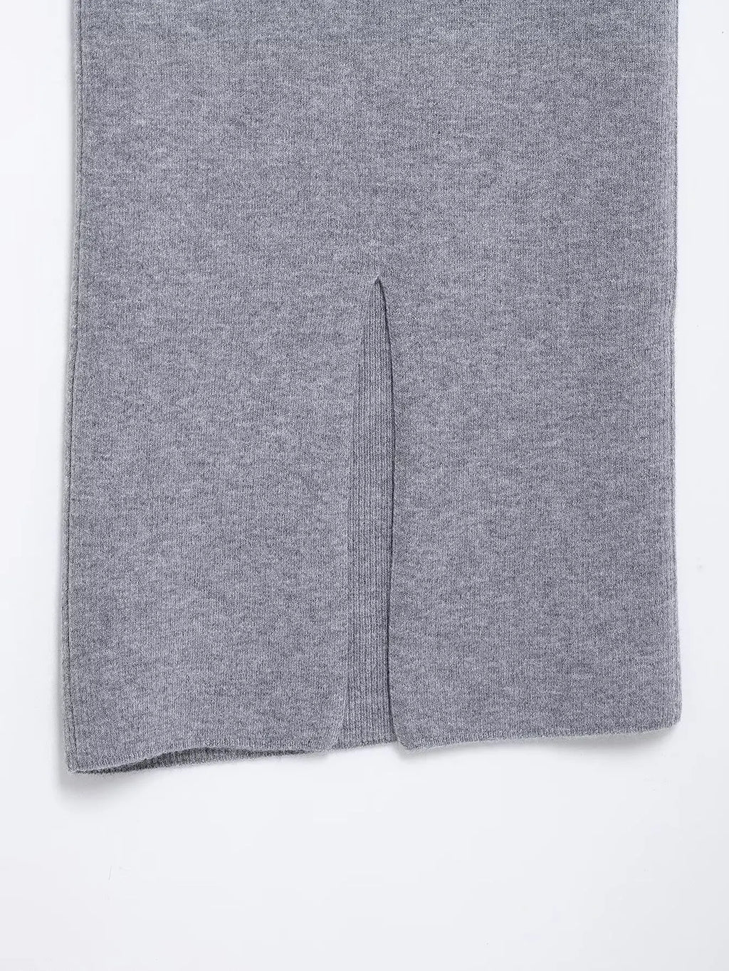 Women's College Style Diamond Check Belted Waist Sweater and Flat Midi Skirt Two-Piece Set