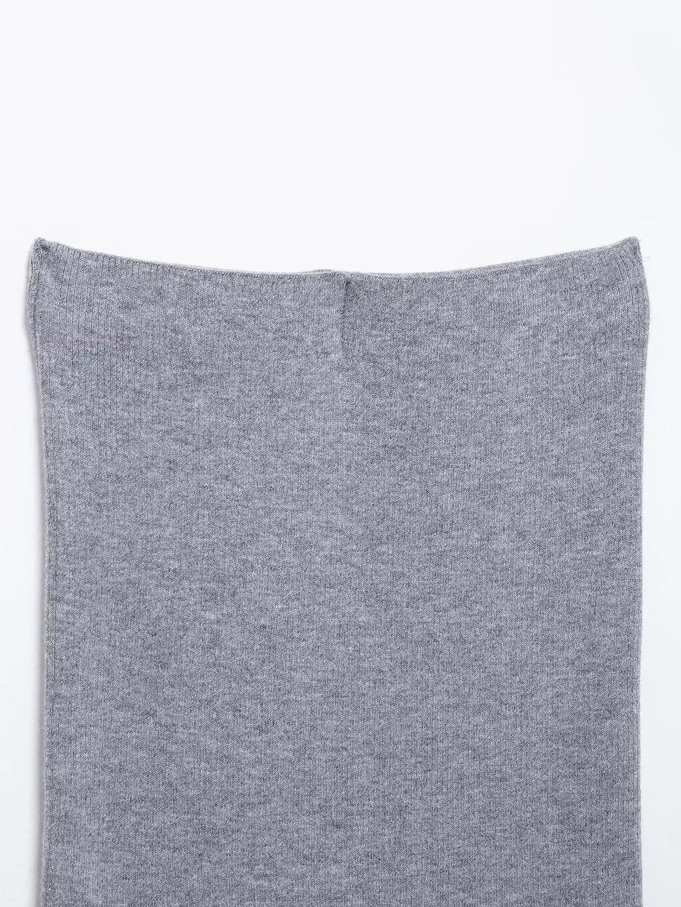 Women's College Style Diamond Check Belted Waist Sweater and Flat Midi Skirt Two-Piece Set